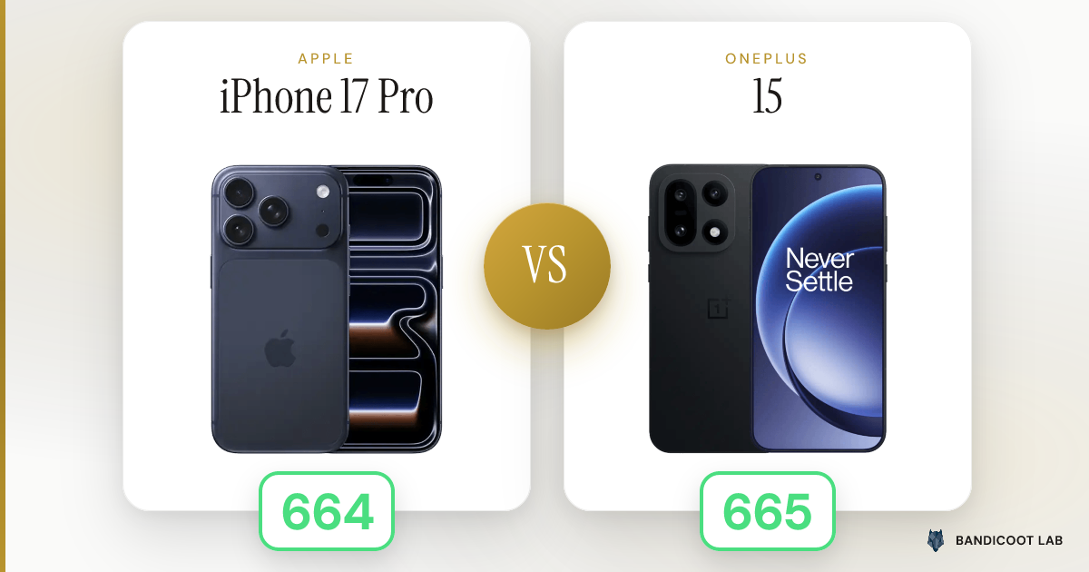 Apple iPhone 17 Pro vs OnePlus 15