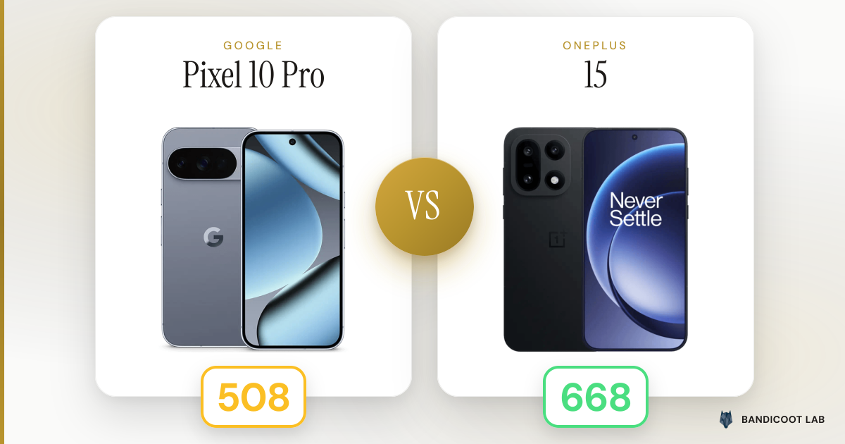 Google Pixel 10 Pro vs OnePlus 15