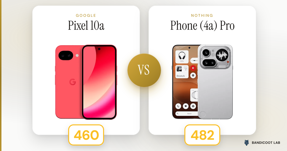 Google Pixel 10a vs Nothing Phone (4a) Pro
