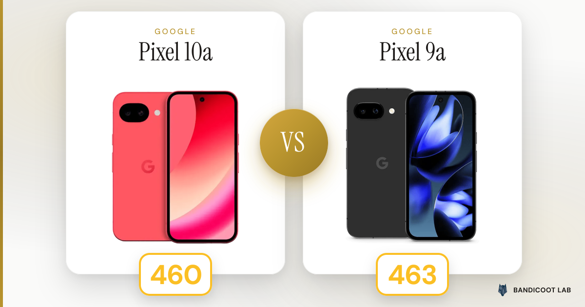 Google Pixel 10a vs Pixel 9a
