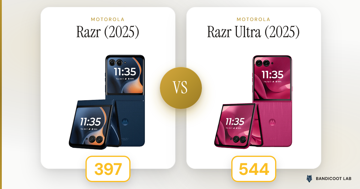 Motorola Razr (2025) vs Motorola Razr Ultra (2025)