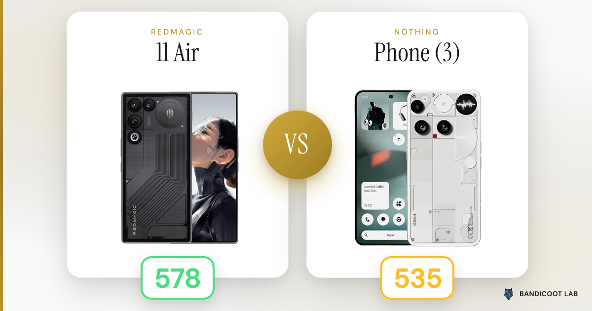 RedMagic 11 Air vs Nothing Phone (3)