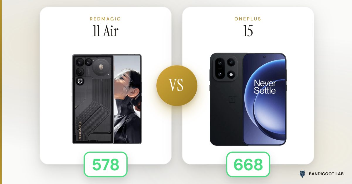 RedMagic 11 Air vs OnePlus 15