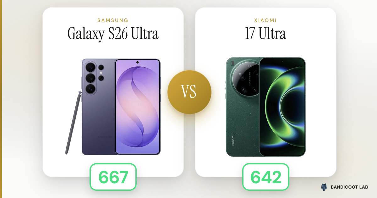 Samsung Galaxy S26 Ultra vs Xiaomi 17 Ultra