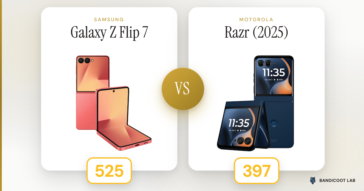 Samsung Galaxy Z Flip 7 vs Motorola Razr (2025)